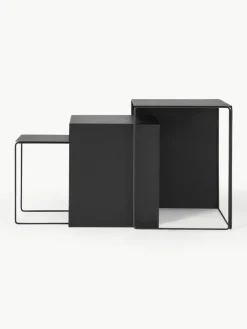 Metalen bijzettafel Cluster, 3-delig