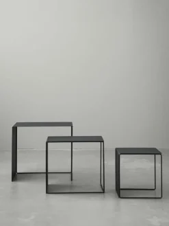 Metalen bijzettafel Cluster, 3-delig