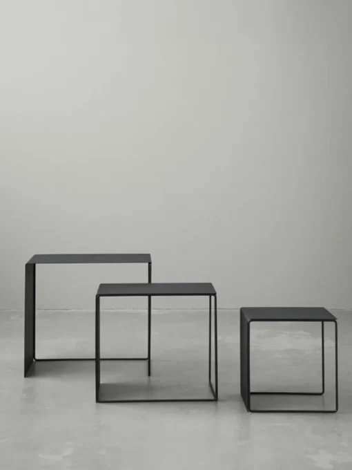 Metalen bijzettafel Cluster, 3-delig