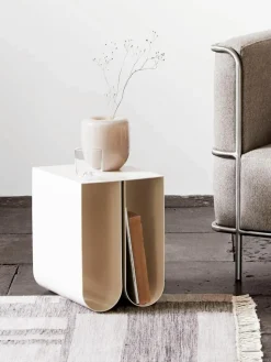 Metalen bijzettafel Curved
