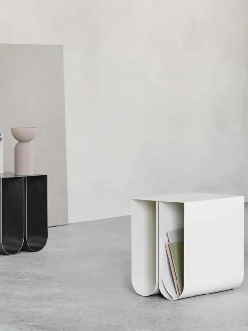 Metalen bijzettafel Curved