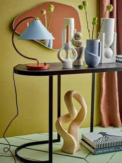 Metalen console Carter met houten blad
