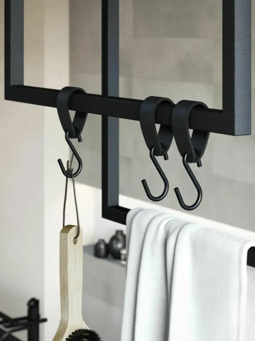 Metalen handdoekenhouder Tensi, 2 stuks