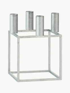 Metalen kandelaar Kubus