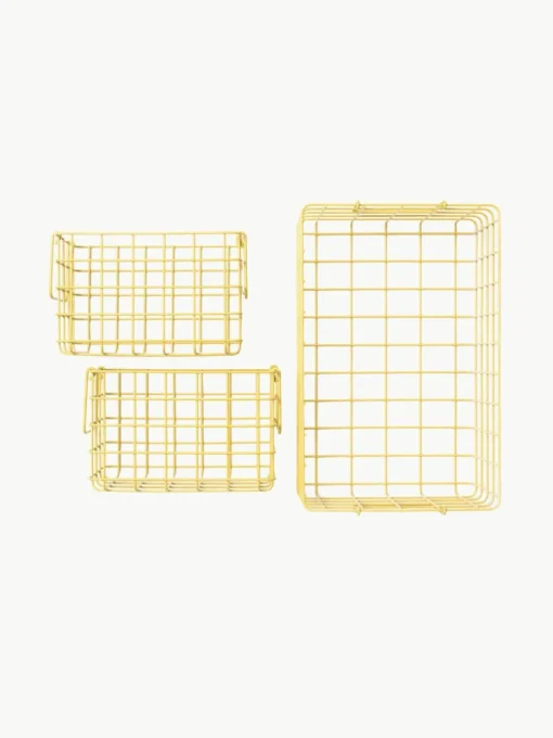 Metalen opbergmanden The Baskets, set van 3