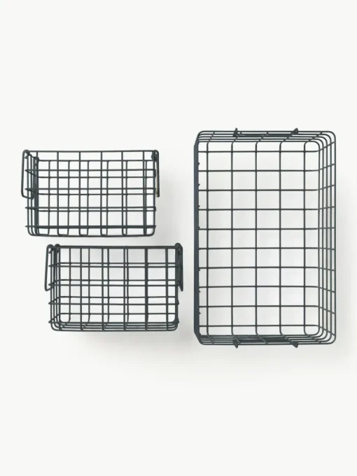 Metalen opbergmanden The Baskets, set van 3