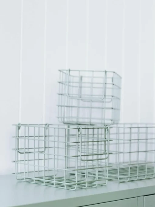 Metalen opbergmanden The Baskets, set van 3