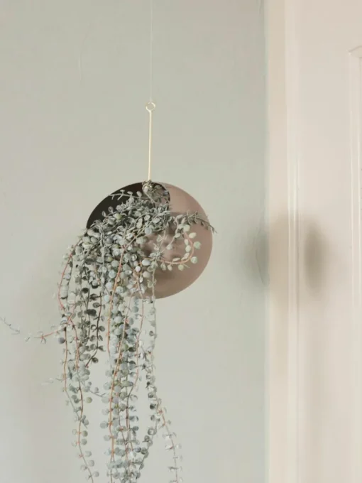 Metalen plantenpot Globe om op te hangen