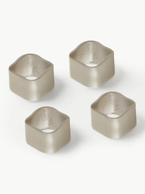 Metalen servetringen Bille, 4 stuks