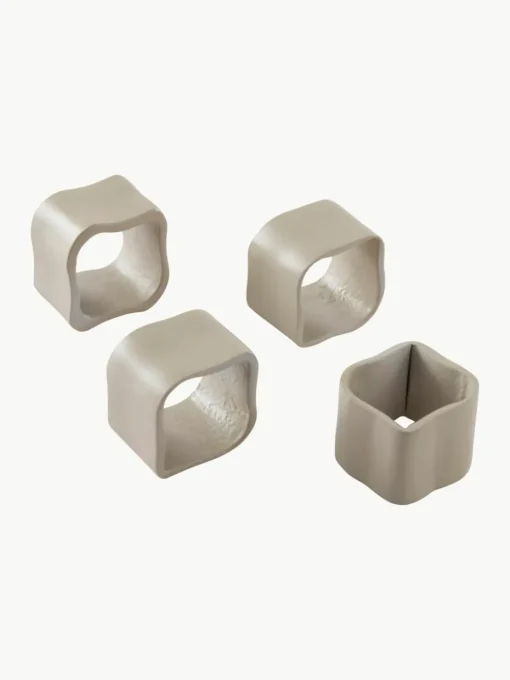 Metalen servetringen Bille, 4 stuks