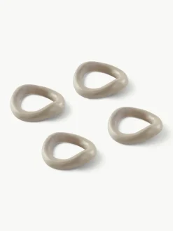 Metalen servetringen Parker, 4 stuks