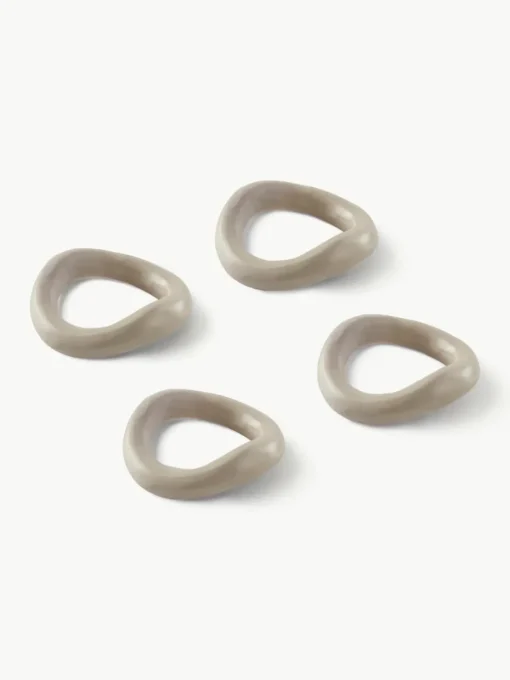 Metalen servetringen Parker, 4 stuks
