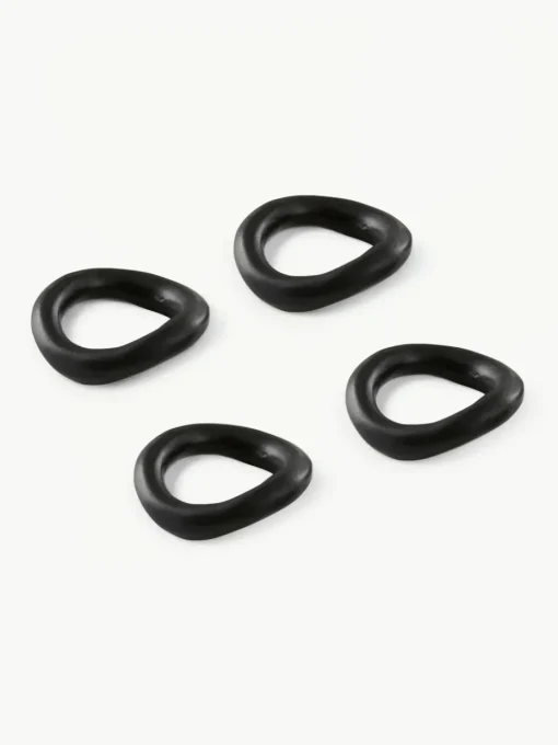 Metalen servetringen Parker, 4 stuks