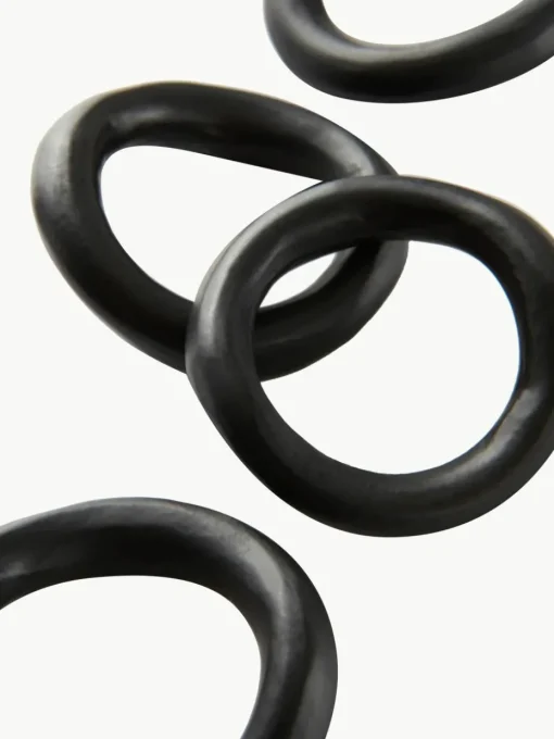 Metalen servetringen Parker, 4 stuks