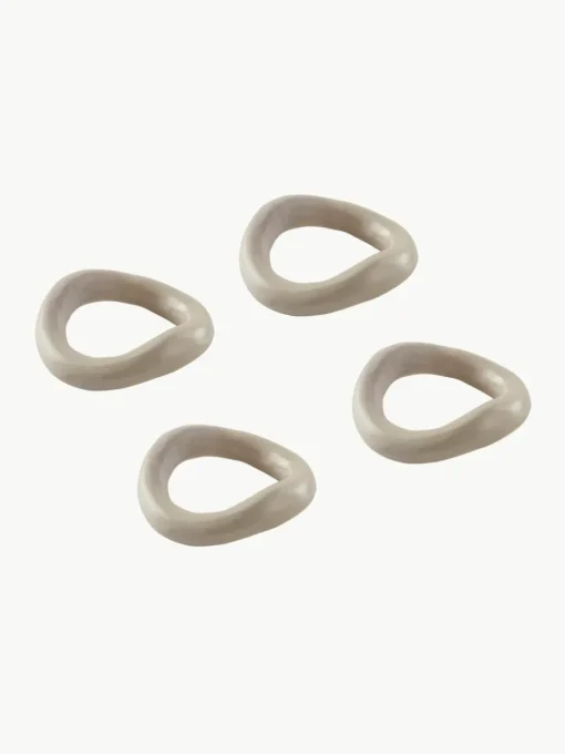 Metalen servetringen Parker, 4 stuks