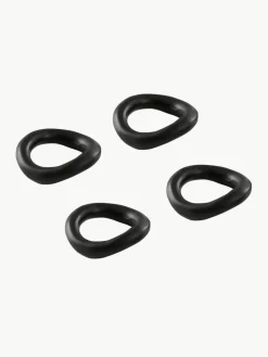 Metalen servetringen Parker, 4 stuks