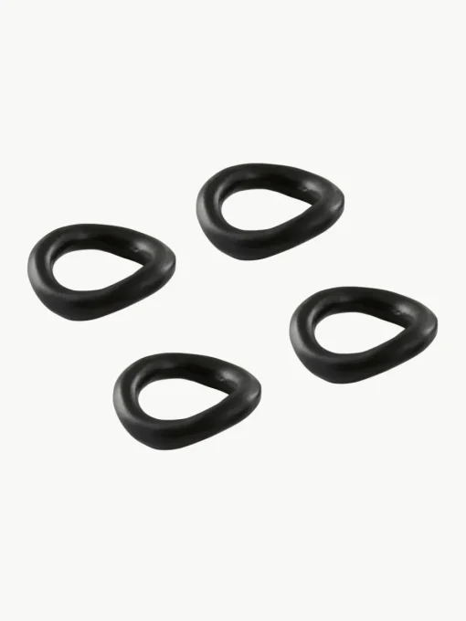 Metalen servetringen Parker, 4 stuks