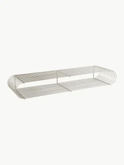 Metalen wandrek Curva, B 80 cm