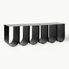 Metalen wandrek Curved