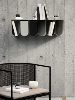 Metalen wandrek Curved