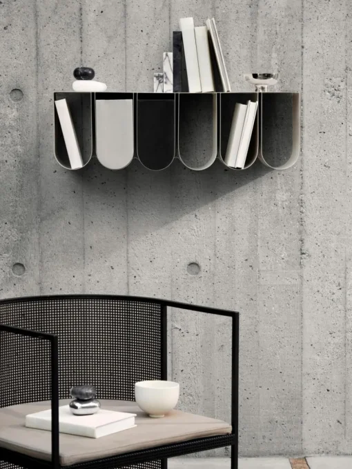 Metalen wandrek Curved