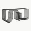 Metalen zitbank Curva
