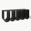 Metalen zitbank Curved