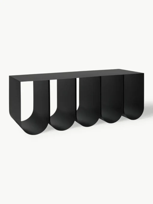 Metalen zitbank Curved