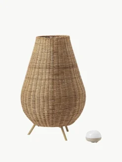 Mobiele dimbare LED vloerlamp Saona met afstandsbediening