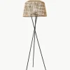 Mobiele dimbare tripod LED vloerlamp Amalfi met afstandsbediening