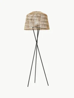 Mobiele dimbare tripod LED vloerlamp Amalfi met afstandsbediening