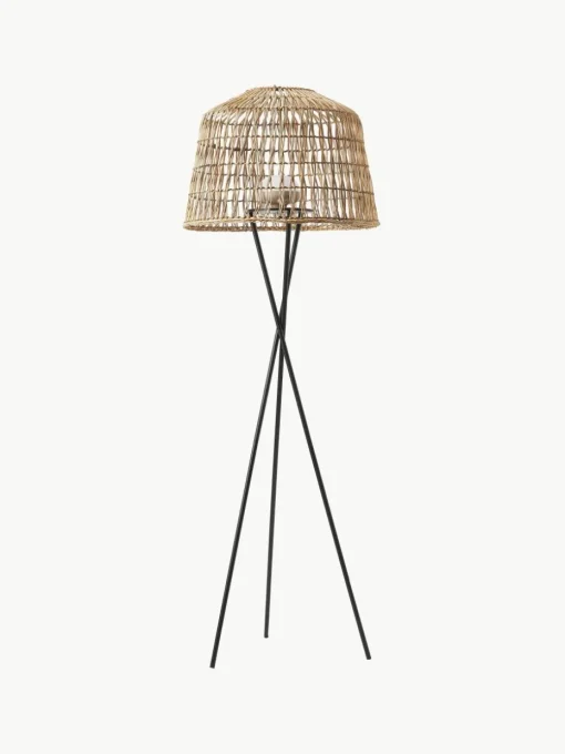 Mobiele dimbare tripod LED vloerlamp Amalfi met afstandsbediening