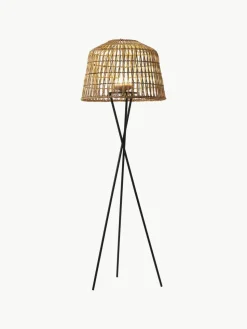 Mobiele dimbare tripod LED vloerlamp Amalfi met afstandsbediening