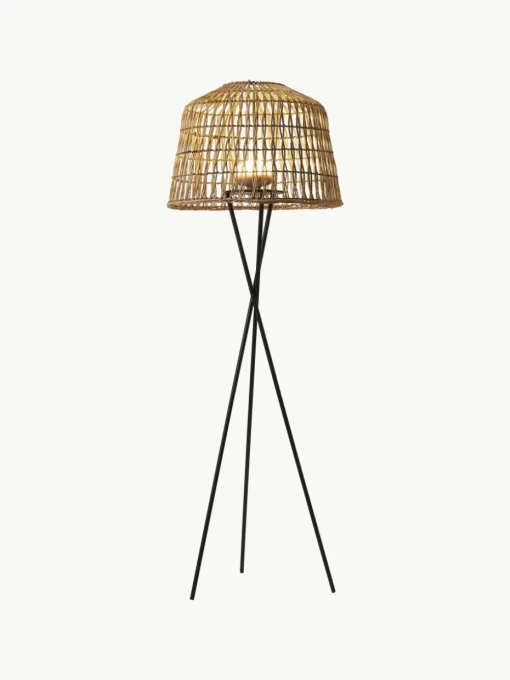 Mobiele dimbare tripod LED vloerlamp Amalfi met afstandsbediening