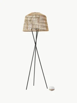 Mobiele dimbare tripod LED vloerlamp Amalfi met afstandsbediening