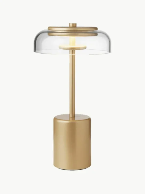 Mobiele kleine LED tafellamp Blossi, dimbaar