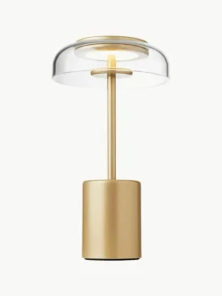 Mobiele kleine LED tafellamp Blossi, dimbaar