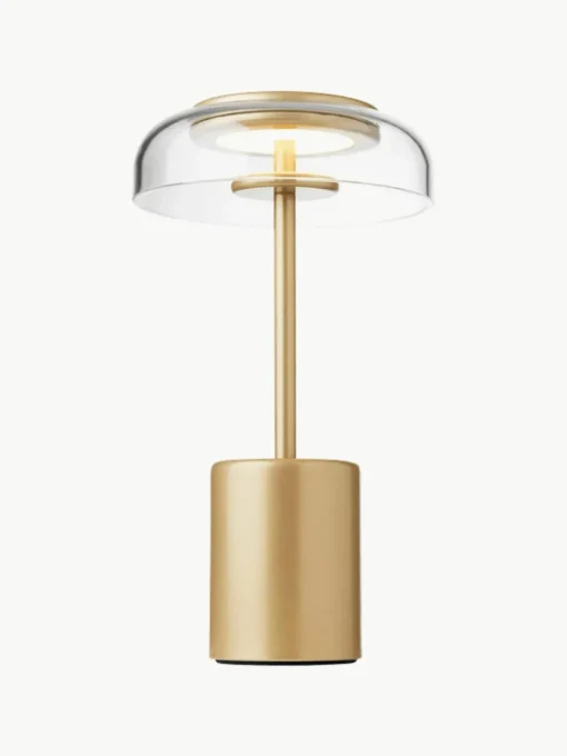 Mobiele kleine LED tafellamp Blossi, dimbaar