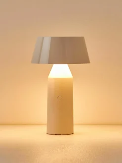 Mobiele LED tafellamp Bicoca met verstelbare lampenkap, dimbaar