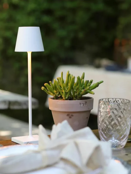 Mobiele LED tafellamp Poldina, dimbaar