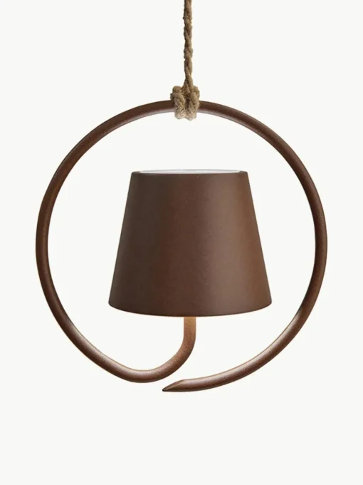 Mobiele outdoor LED hanglamp Poldina, dimbaar