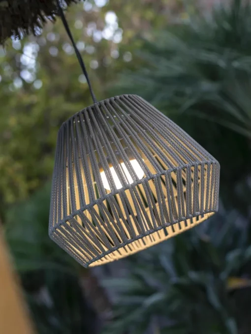 Mobiele outdoor LED hanglamp Conta, dimbaar