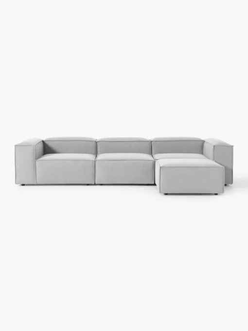 Modulaire bank Lennon (4-zits) met poef (links/rechts)