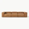 Modulaire bank Lennon (4-zits) van gerecycled leer