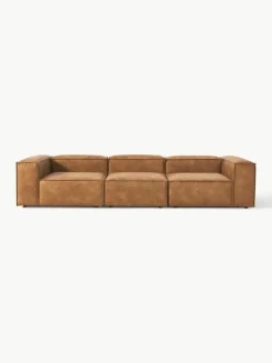 Modulaire bank Lennon (4-zits) van gerecycled leer