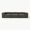 Modulaire bank Lennon (4-zits) van gerecycled leer
