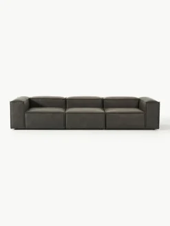 Modulaire bank Lennon (4-zits) van gerecycled leer
