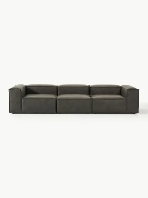 Modulaire bank Lennon (4-zits) van gerecycled leer