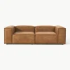 Modulaire bank Lennon (3-zits) van gerecycled leer
