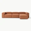 Modulaire bank Lennon (4-zits) met poef (links/rechts)
